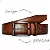 Cinto Slim Oldmoney Masculino Couro Legítimo Marrom - Imagem 2