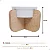 Comedouro Pet Bebedouro Cachorro Gato Elevado Simples Tam P Marrom-claro - Imagem 3