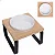Comedouro Porcelana Bebedouro Cachorro Gato Simples Tam P Marrom-claro - Imagem 1