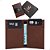 Carteira Masculina Porta Cartões Slim Couro Legítimo Preto Marrom - Imagem 2