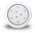 Luminária LED Azul Iluctron 9W 80mm p/ Piscina – Corpo Branco IP68 - Imagem 1