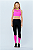 Legging Hortênsia Preta/Rosa Flúor - Imagem 1