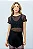 Blusa Cropped Spot Trevos Lilás - Imagem 1