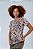 BLUSA FITNESS CONCEPT CREME/TULE ANIMAL PRINT - Imagem 1