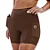 Short de Compressão com Multibolsos Total Emana Café - Imagem 1
