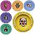 Kit Cinzeiro Lion Rolling Circus Metal - 6 Unidades - Imagem 1