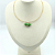 Choker pedra natural verde cor ouro - Imagem 1