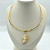 CHOKER pedra unica enrolada no ouro - Imagem 1