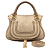Bolsa Chloé Marcie Hobo areia - Imagem 1