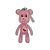 Chaveiro Urso Rosa Love U a Lot - Popobe - Imagem 1