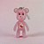 Chaveiro Urso Rosa Love U a Lot - Popobe - Imagem 2