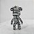 Chaveiro Urso Branco com Linhas Non-Linear Black - Popobe - Imagem 4