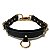 Coleira Choker em Couro com Guia Dourada - Myrina - Secret Play - Imagem 2