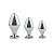 Anel Peniano Duplo com 3 Tamanhos de Plug Anal Bensons Silver - Lovetoys - Imagem 3