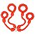 Kit Bondage Shibari Vermelho com Algema e Tornozoleira - Coleção Fetiche Lovetoys - Imagem 1