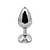 Plug Anal 8x3cm de Metal com Base de Coração Vermelho - Lovetoys - Imagem 2