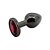 Plug Anal Jóia em Aço Inox Grafite 8cm x 3cm - Lovetoys - Imagem 2