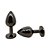 Plug Anal Jóia em Aço Inox Grafite 8cm x 3cm - Lovetoys - Imagem 2