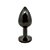 Plug Anal Jóia em Aço Inox Grafite 8cm x 3cm - Lovetoys - Imagem 3