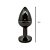Plug Anal Jóia em Aço Inox Grafite 8cm x 3cm - Lovetoys - Imagem 4