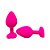Plug Anal 8cm x 3,5cm em Silicone com Base de Coração e Pedra - Lovetoys - Imagem 2