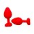 Plug Anal 8cm x 3,5cm em Silicone com Base de Coração e Pedra - Lovetoys - Imagem 2