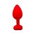 Plug Anal 8cm x 3,5cm em Silicone com Base de Coração e Pedra - Lovetoys - Imagem 3