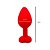 Plug Anal 8cm x 3,5cm em Silicone com Base de Coração e Pedra - Lovetoys - Imagem 4