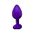 Plug Anal 8cm x 3,5cm em Silicone com Base de Coração e Pedra - Lovetoys - Imagem 2