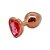 ​​​​​​​Plug Anal Jóia Coração em Aço Inox Rosé Gold 8cm x 3cm - Lovetoys - Imagem 2