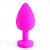 Plug Anal 8x3cm em Silicone com Pedra Pink - Lovetoys - Imagem 1