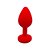 Plug Anal 8cm x 3,5cm em Silicone com Base de Coração e Pedra - Lovetoys - Imagem 3