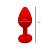 Plug Anal 8cm x 3,5cm em Silicone com Base de Coração e Pedra - Lovetoys - Imagem 4