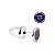 Plug Anal Cromado Signo Libra P - Hard - Imagem 1