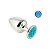 Plug Anal Cromado Signo Peixes M - Hard - Imagem 1