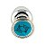 Plug Anal Cromado Signo Peixes M - Hard - Imagem 3
