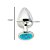 Plug Anal Cromado Signo Peixes M - Hard - Imagem 4