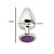 Plug Anal Cromado Signo Libra M - Hard - Imagem 4