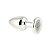 Plug Anal Cromado Signo Câncer Tam G - Hard - Imagem 1