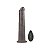 Pênis Dupla Densidade Rotativo 25x4cm Dual Layered Silicone Rotator Marrom - Lovetoy - Imagem 3