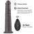 Pênis Dupla Densidade Rotativo 25x4cm Dual Layered Silicone Rotator Marrom - Lovetoy - Imagem 5