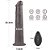 Pênis Dupla Densidade Rotativo 25x4cm Dual Layered Silicone Rotator Marrom - Lovetoy - Imagem 2