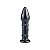 Plug Anal de Vidro 13x3cm Preto Glass Golden - Lovetoy - Imagem 1
