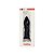 Plug Anal de Vidro 13x3cm Preto Glass Golden - Lovetoy - Imagem 2