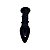 Plug Anal de Vidro 13x3cm Preto Glass Golden - Lovetoy - Imagem 3