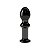 Plug Anal de Vidro 11x2,5cm Preto Glass Romance - Lovetoy - Imagem 1
