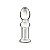 Plug Anal de Vidro 11x3,5cm Transparente Glass Romance - Lovetoy - Imagem 1