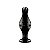 Plug Anal de Vidro 10x3cm com Esferas  Preto - Glass Romance - Lovetoy - Imagem 1
