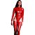 Body Manga Longa com Zíper Vermelho P- Coleção Fetiche Lovetoys - Imagem 1