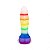 Dildo com Escroto 18x4cm Colors Rainbow - Lovetoys - Imagem 2